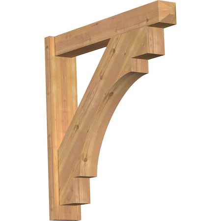 Ekena Millwork Merced Craftsman Smooth Outlooker, Western Red Cedar, 5 1/2"W x 32"D x 32"H OUT06X32X32MRC04SWR